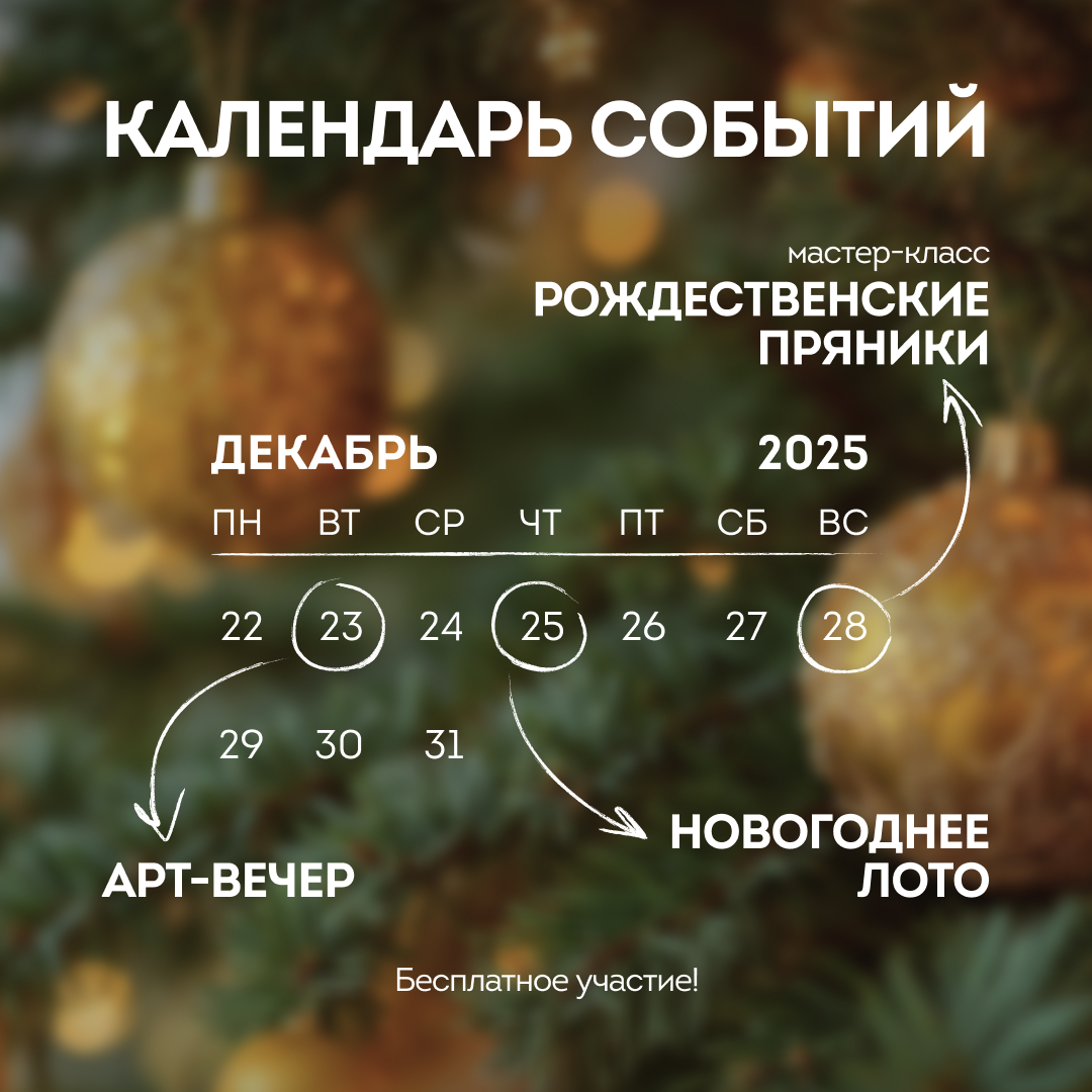 Календарь событий в декабре