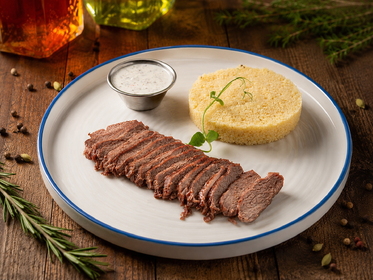 Тальята из баранины с кускусом